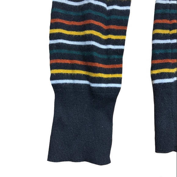 Twik Simons turtleneck sweater black, orange, white, green, stretch, extra small - Picture 3 of 6